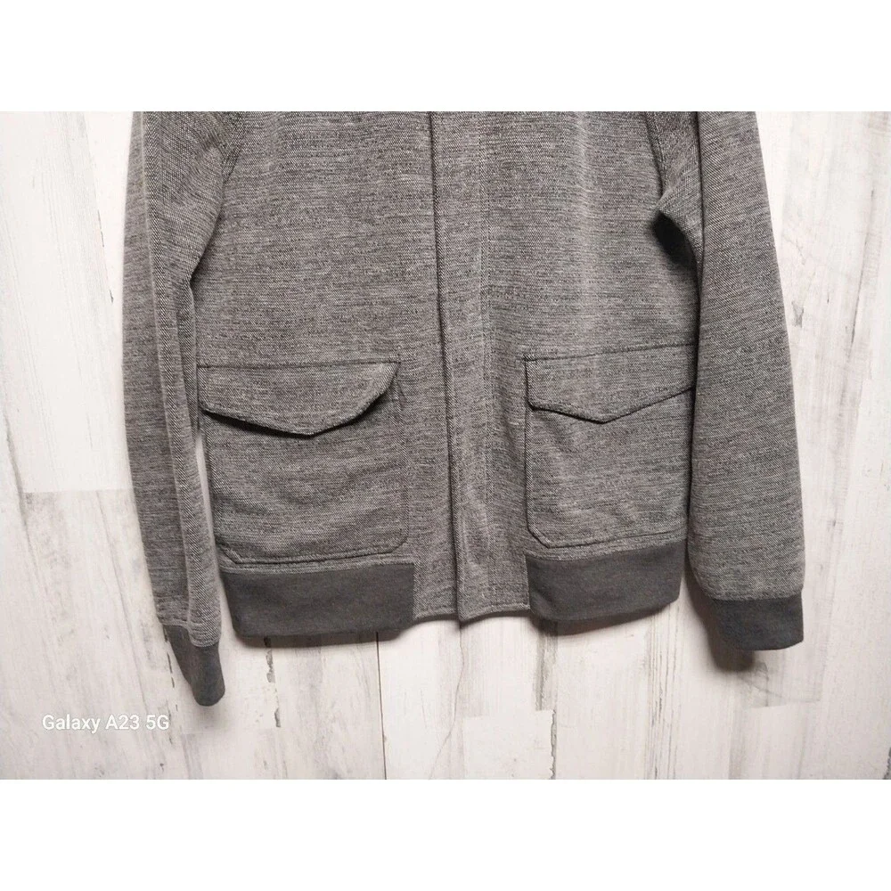 Kane & Unke Gray Bomber Jacket Size Medium